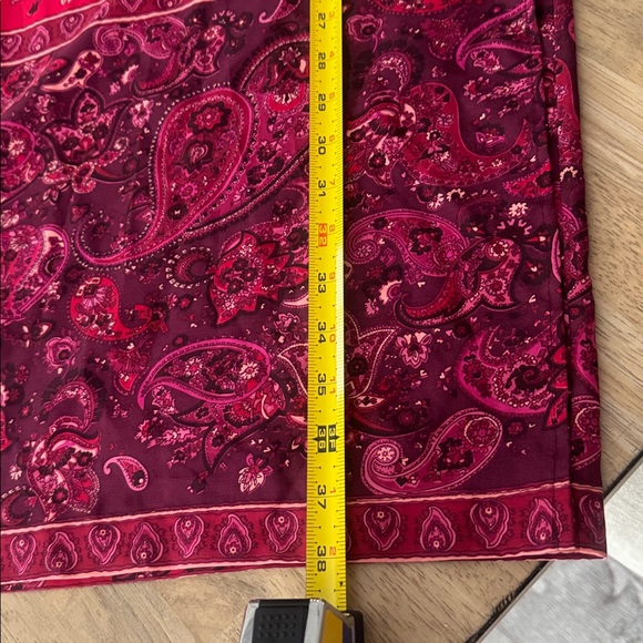 EXPRESS 100% Silk Wrap Around Maxi Skirt - Size 11/12 - Picture 12 of 16